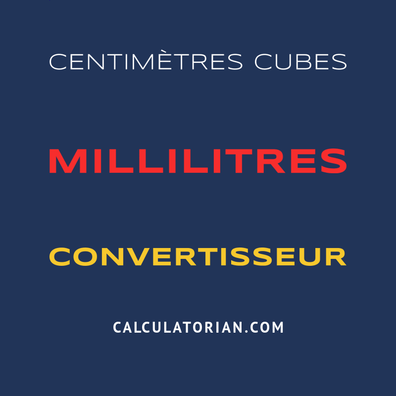 Convertir De Centim tres Cubes Millilitres